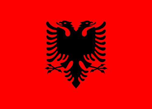 Die albanische Flagge